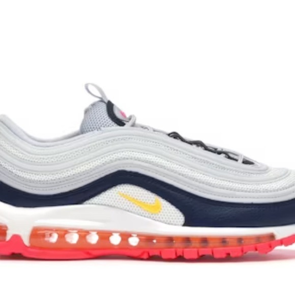 Nike Air Max 97 White Navy Pink - Picture 8 of 14
